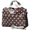 Chocolate Brown Baby Pink Spot Business Laptop Bag