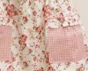 59 Pink Gingham Roses Apron