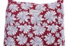 Grey Red Spot Red Daisy Large Zip Reversible Cross Body Bag