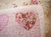 18" x 18" Pink Heart Patchwork Cushion Cover