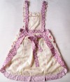 22 Lilac Polka Dot Rose Country Style Apron