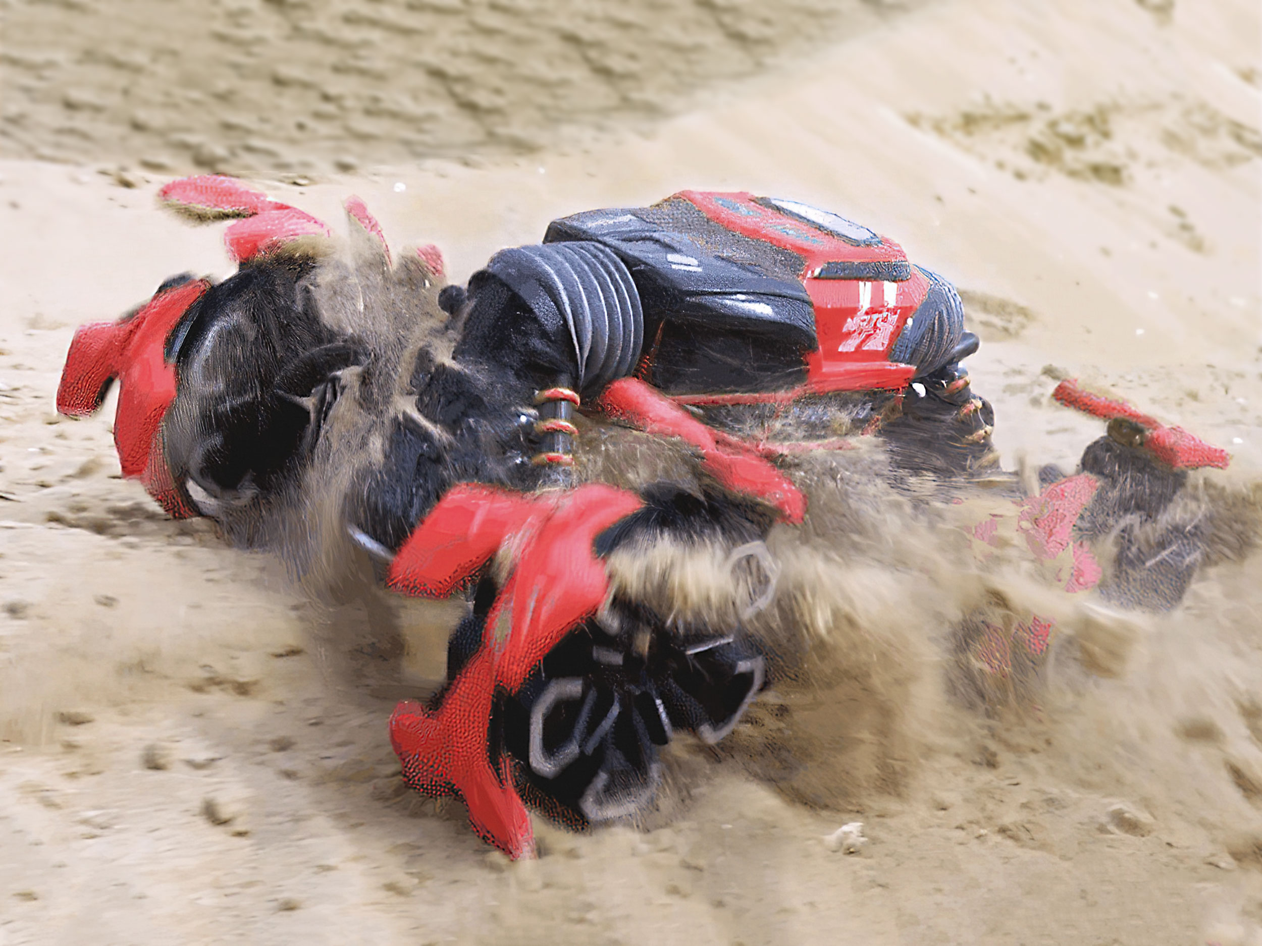 stunt snowflake wheel car (RED)