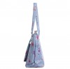 Pale Blue Floral Handbag + Matching Purse