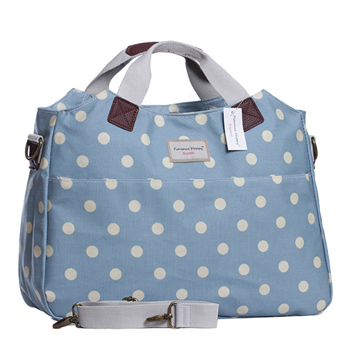 Sky Blue Spot Business Laptop Bag