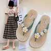 Daisy Beach Flip Flops - Sage Green