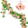 Artificial 48x Pink Pearl Rose 21FT 6.6M