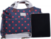 Matt Navy Red Spot Business Laptop Bag