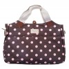 Chocolate Brown Baby Pink Spot Business Laptop Bag