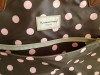 Chocolate Brown Baby Pink Spot Business Laptop Bag