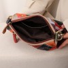 Geometric Patchwork Leather Small Handbag Cross Body Shoulder Bag