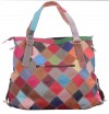 Patchwork Leather Buckle Bag