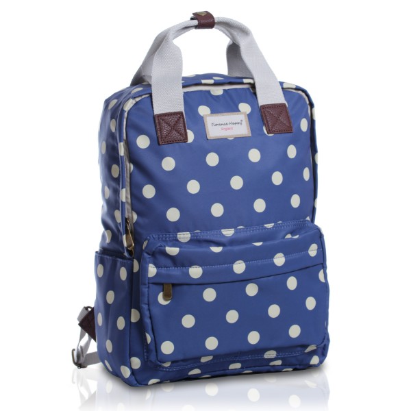 Navy blue spot Waterproof Lightweight Laptop Backpack