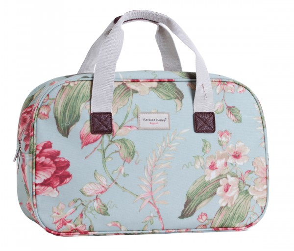 Sky Blue Floral Weekender